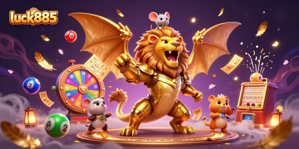 Enjoy thrilling gaming experiences at luck885 with a dynamic chimera and exciting lottery elements.