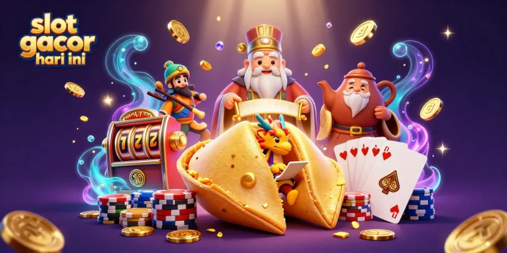 Experience the thrill with slot gacor hari ini, featuring golden coins, dynamic characters, and exciting game elements.