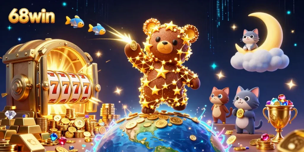 Join the colorful excitement at 68win with a magical casino adventure in a vibrant universe.