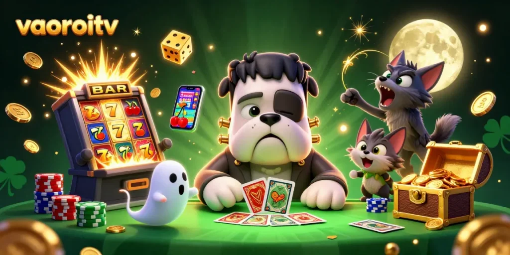 Experience vaoroitv's thrilling gaming world with vibrant characters and epic casino action.