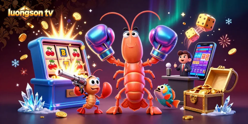 Experience thrilling gameplay on luongson tv with a vibrant casino scene full of excitement.