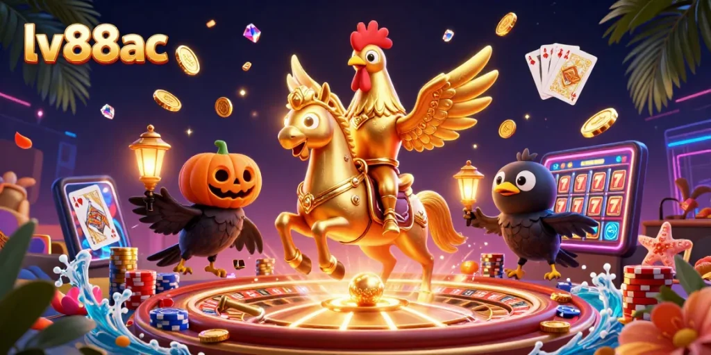 Experience thrilling gameplay at lv88ac with captivating 3D casino elements and vibrant characters.