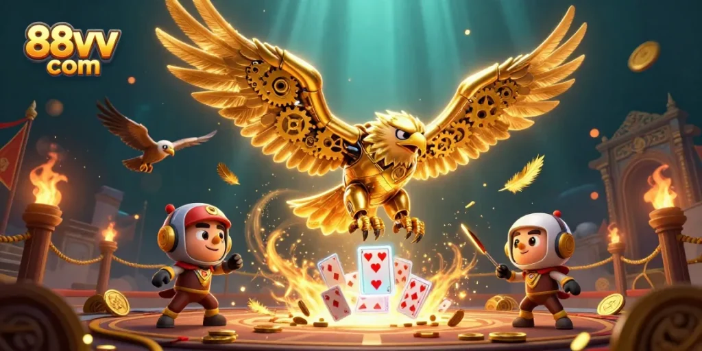 Betting enthusiasts enjoy the thrill at 88vv com with dynamic holographic cards and golden eagle.
