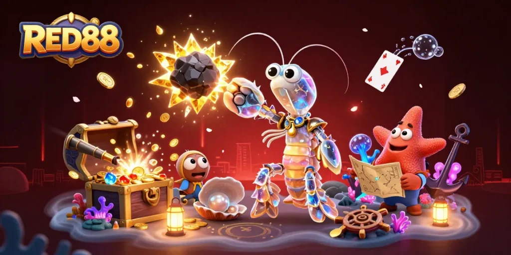 Join RED88 for exciting adventures, where a galactic samurai battles for treasure amidst dazzling coins and gems.